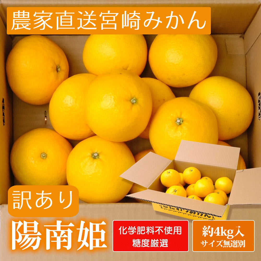 【お徳用】陽南姫(ひなひめ) 約4kg 糖度厳選 お歳暮や贈り物に